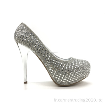 Plates-formes de soirée pour femmes hautes talons stiletto